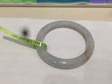 Load image into Gallery viewer, 54.5mm 100% natural Type A green/white with red floating flowers jadeite jade bangle AK3-1387