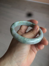 Load image into Gallery viewer, 58.5mm Certified Type A 100% Natural light green/purple jadeite jade bangle U128-9906