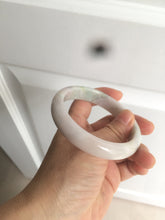 Load image into Gallery viewer, 59mm certified 100% natural green/purple/yellow jadeite jade bangle AD88-7516