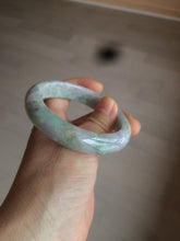 Load image into Gallery viewer, 55.7mm certified 100% natural Type A sunny green/white/purple jadeite jade bangle C61-00514