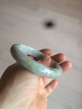 Load image into Gallery viewer, 58.5mm Certified Type A 100% Natural light green/purple jadeite jade bangle U128-9906