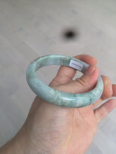 Load image into Gallery viewer, 58.5mm Certified Type A 100% Natural light green/purple jadeite jade bangle U128-9906