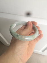 Load image into Gallery viewer, 58.5mm Certified Type A 100% Natural light green/purple jadeite jade bangle U128-9906