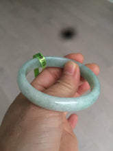 Load image into Gallery viewer, 49mm certified Type A 100% Natural light green oval Jadeite Jade bangle AC31-7119