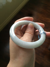 Load image into Gallery viewer, 52.4 mm Certified Type A 100% Natural white Jadeite Jade bangle D2-1408