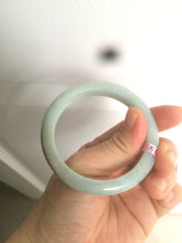 Load image into Gallery viewer, 51.2mm certificated Type A 100% Natural light green/blue/red Jadeite Jade bangle C4804