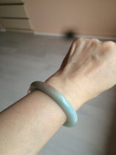Load image into Gallery viewer, 51.2mm certificated Type A 100% Natural light green/blue/red Jadeite Jade bangle C4804