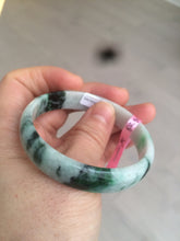 Load image into Gallery viewer, 52.5mm certified Type A 100% Natural green thin Jadeite Jade bangle AE17-6891