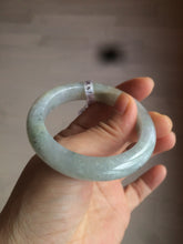 Load image into Gallery viewer, 50.5mm Certified type A 100% Natural light green/purple Jadeite Jade bangle D51-3534