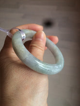 Load image into Gallery viewer, 50.5mm Certified type A 100% Natural light green/purple Jadeite Jade bangle D51-3534