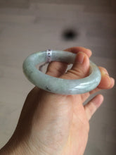 Load image into Gallery viewer, 50.5mm Certified type A 100% Natural light green/purple Jadeite Jade bangle D51-3534