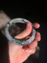 Load image into Gallery viewer, 55.3mm certified Type A 100% Natural dark green/purple Jadeite Jade bangle AC57-5788