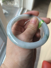 Load image into Gallery viewer, 56.4mm Type A 100% Natural light green Jadeite Jade bangle Q32