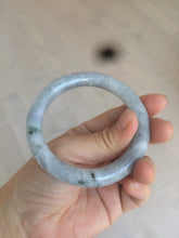 Load image into Gallery viewer, 54.8mm certified 100% Natural green/purple/gray Jadeite + albite Jade bangle AM34-1536