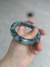 Load image into Gallery viewer, 55.5mm Certified 100% Natural type A dark green/green Jadeite Jade bangle AB68-9800