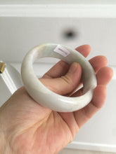 Load image into Gallery viewer, 53.9mm Certified Type A 100% Natural white/purple/green/yellow chubby Jadeite Jade bangle Z91-5685