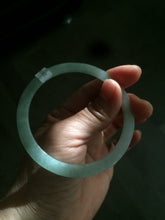 Load image into Gallery viewer, 57.5mm Certified Type A 100% Natural icy light green super thin style Jadeite bangle L137-8304