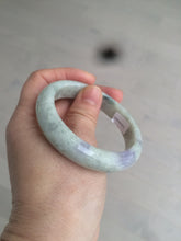 Load image into Gallery viewer, 53.8mm 100% natural Type A light green/purple jadeite jade bangle C49-2210