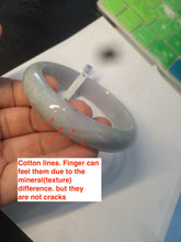 Load image into Gallery viewer, 56.5mm certified 100% natural Type A green purple jadeite jade bangle AM22-2821