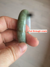 Load image into Gallery viewer, 52.7mm Type A 100% Natural light green/purple/brown Jadeite Jade bangle GC35-4159 (add on item)