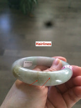 Load image into Gallery viewer, 58 mm Certified Type A 100% Natural green/purple Jadeite Jade bangle B45-3788