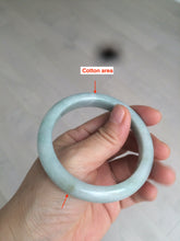 Load image into Gallery viewer, 55.8mm Certified type A 100% Natural quiet light green/blue Jadeite bangle AQ27-1703