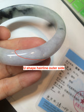 Load image into Gallery viewer, 58.8mm Certified Type A 100% Natural green purple jadeite jade bangle AM30-2407