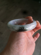 Load image into Gallery viewer, 54.5mm Certified Type A 100% Natural white/green/purple/yellow (FU LU SHOU) Jadeite Jade bangle AF63-9783