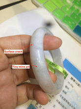 Load image into Gallery viewer, 54.3mm Certified type A 100% Natural light green/white/orange jadeite jade bangle KS75-6861