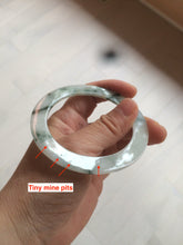 Load image into Gallery viewer, 53.6mm Certified type A 100% Natural green flying flowers Jadeite Jade bangle AB65