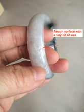 Load image into Gallery viewer, 51.5mm certified type A 100% Natural light green white oval Jadeite Jade bangle AR55-2853