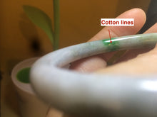 Load image into Gallery viewer, 55.8mm 100% natural type A certified sunny green/gray/brown round cut jadeite jade bangle U52-1130