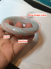 Load image into Gallery viewer, 55.5 mm Certified type A 100% Natural sunny green light purple Jadeite bangle AD54-1106 卖了