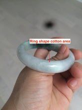 Load image into Gallery viewer, 53mm Certified Type A 100% Natural light green white Jadeite Jade bangle H151-1005