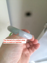 Load image into Gallery viewer, 51mm 100% natural Type A green oval jadeite jade bangle U72-1523