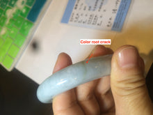 Load image into Gallery viewer, 57.6mm certified type A 100% Natural green jadeite jade bangle AS24-2107