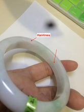 Load image into Gallery viewer, 57mm certified 100% natural green/white/yellow jadeite jade bangle R64-9289