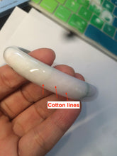 Load image into Gallery viewer, 59.8mm Certified 100% Natural Type A green white purple Jadeite Jade bangle AM21-9549
