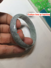 Load image into Gallery viewer, 51.5mm certified Type A 100% Natural green/purple/gray Jadeite Jade bangle C46-0457