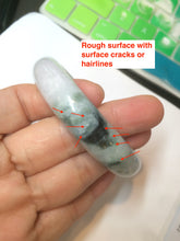 Load image into Gallery viewer, 53.5mm certified 100% natural Type A green/purple/white jadeite jade bangle AB90-1704