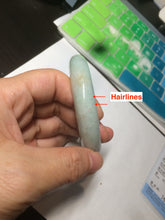 Load image into Gallery viewer, 56.7mm Certified Type A 100% Natural light green/brown Jadeite Jade bangle AC64-0160