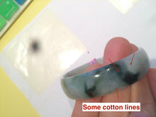 Load image into Gallery viewer, 52.7mm certified Type A 100% Natural green Jadeite Jade bangle W55-3908