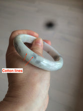 Load image into Gallery viewer, 59mm Certified Type A 100% Natural green black purple gray Jadeite Jade bangle C68-7535