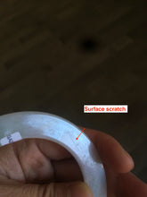 Load image into Gallery viewer, 55.5mm Certified Type A 100% Natural sunny green/purple/red (福禄寿) thin Jadeite Jade bangle U67-1443