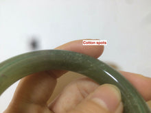 Load image into Gallery viewer, 51.3mm Certified 100% Natural oily dark green nephrite Jade bangle N80-6570