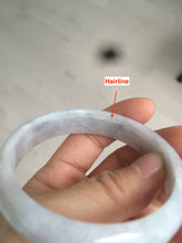 Load image into Gallery viewer, 54mm certified 100% natural Type A green/purple/yellow (Fu Lu Shou) jadeite jade bangle AH69-2634