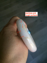 Load image into Gallery viewer, 53.4mm 100% natural certified yellow/white/light purple jadeite jade bangle AS38-5122