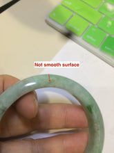 Load image into Gallery viewer, 53.6mm Certified Type A 100% Natural sunny apple green Jadeite Jade bangle AE5-2745