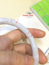 Load image into Gallery viewer, 55.2mm Certified 100% natural Type A green/purple/white round cut jadeite jade bangle R79-1885