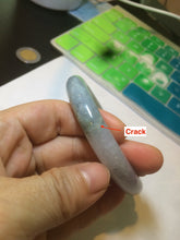 Load image into Gallery viewer, Reserved!. Please don't order. Thanks. 58.6mm certified type A 100% Natural green/purple/gray Jadeite Jade bangle G108-3543